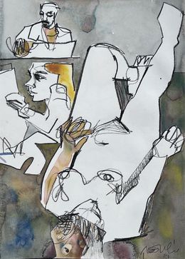 Fine Art Drawings, Untitled (33), Mansour El Habre