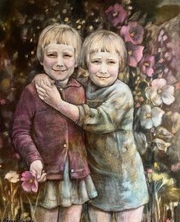 Painting, Twins, Nadezda Stupina