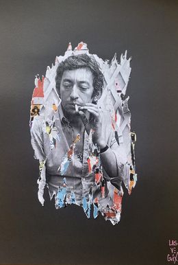 Painting, Frament Gainsbourg Gitane, Lasveguix