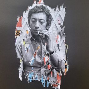 Painting, Frament Gainsbourg Gitane, Lasveguix