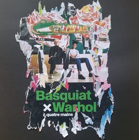 Peinture, Fragment Croco Basquiat Warhol, Lasveguix