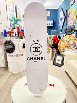 Painting, Skate deck skateboard custom Chanel, Olivier DeGroote