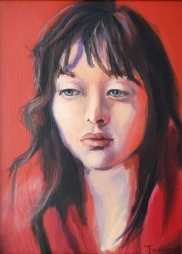 Gemälde, Reflections Of A Teenage Girl, Joyce Fournier