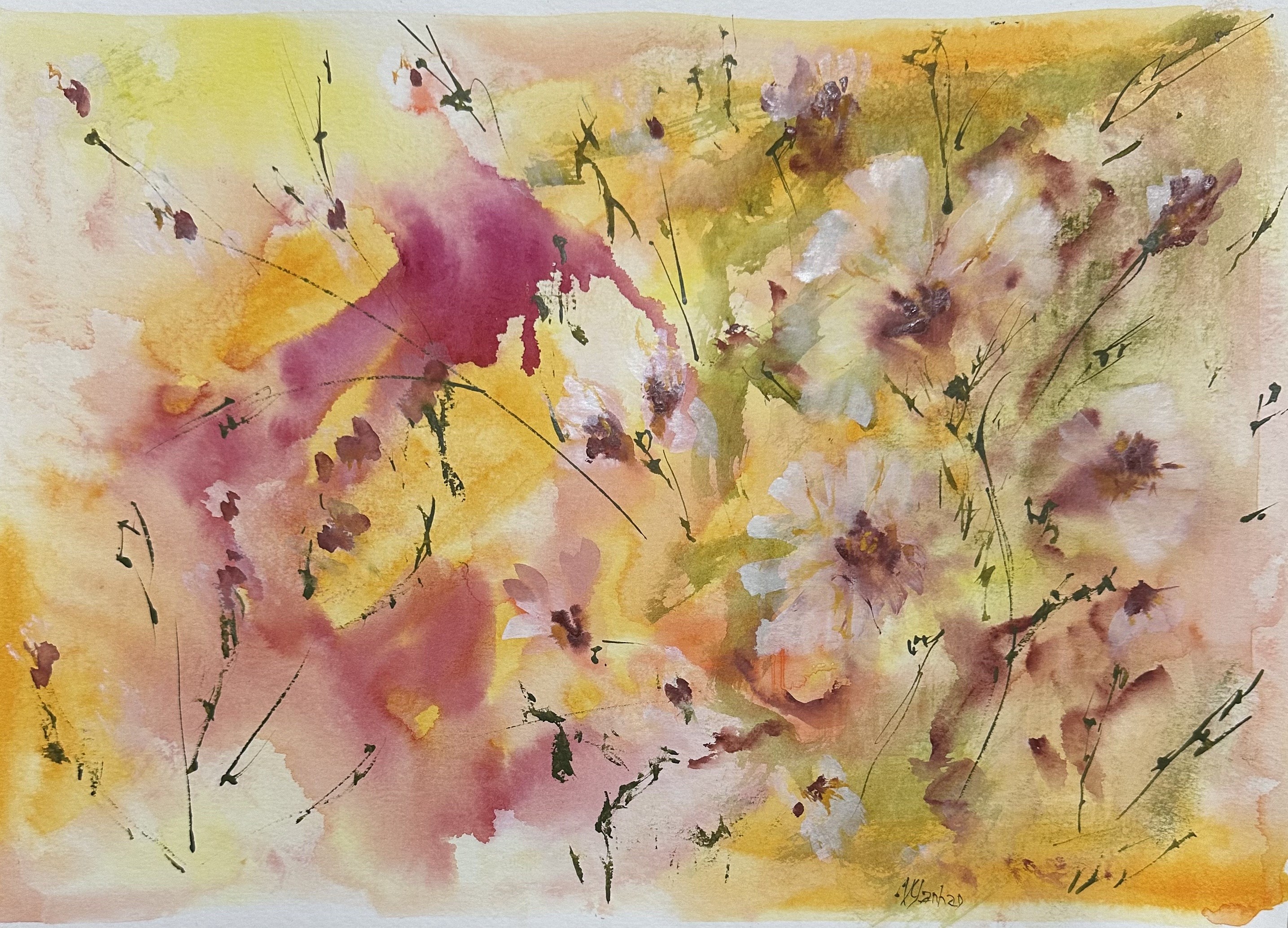 Viktoria Ganhao, Summer Watercolor 1 Viktoria Ganhao, Summer Watercolor 1