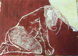 Fine Art Drawings, The Angel and The Minotaur, Federica Frati