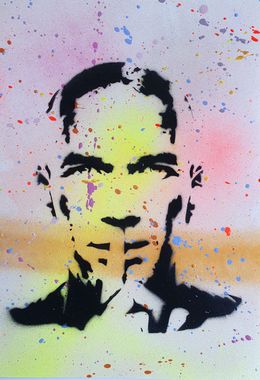 Painting, Zinedine Zidane pochoir, Spaco