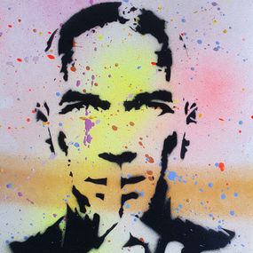 Gemälde, Zinedine Zidane pochoir, Spaco