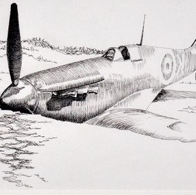 Fine Art Drawings, Spitfire, Julián Fourcade