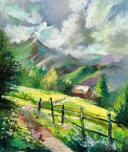 Gemälde, Alpine Bliss, Vahe Bagumyan