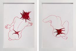 Painting, XVI and XVII Diptych. From The Red Series, Megha Joshi