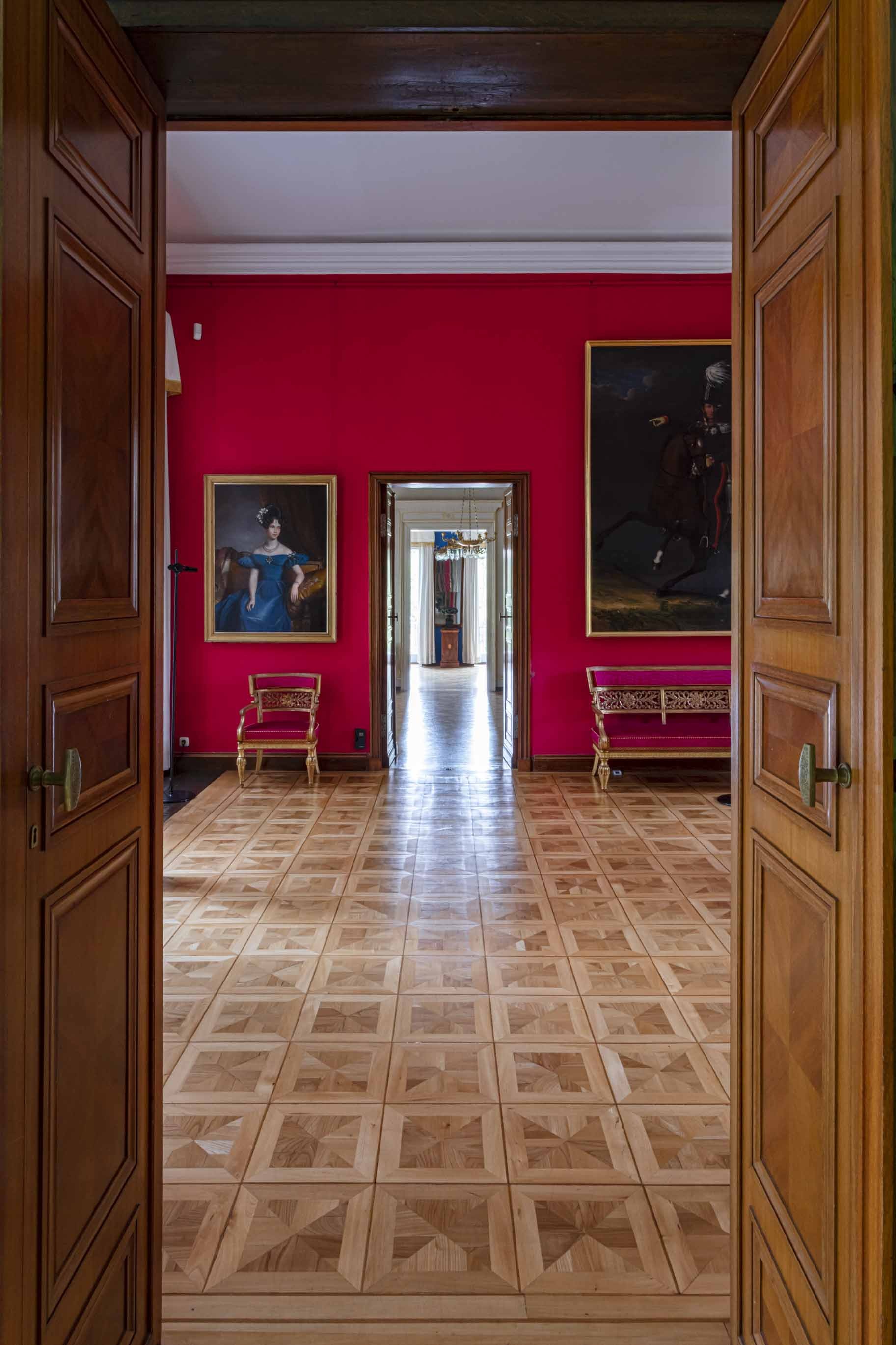 Celia Rogge, Portes De Salon Rouge. From the Schinkel Enfilades - Interiors Series Celia Rogge, Portes De Salon Rouge. From the Schinkel Enfilades - Interiors Series