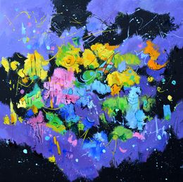 Painting, Quarks' migration, Pol Ledent