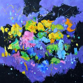 Painting, Quarks' migration, Pol Ledent