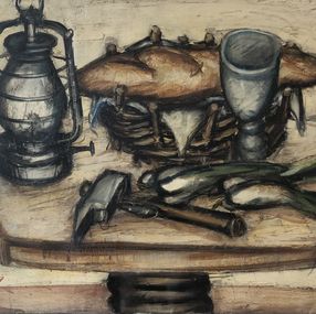 Gemälde, Lanterne et pain, Franz Priking