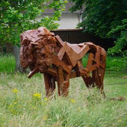 Sculpture, Lion monumental, Patrick Villas