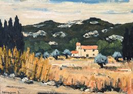 Painting, Mas de Provence, Michel Terrapon