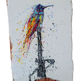 Painting, L'oiseau sur le fusil, Flow