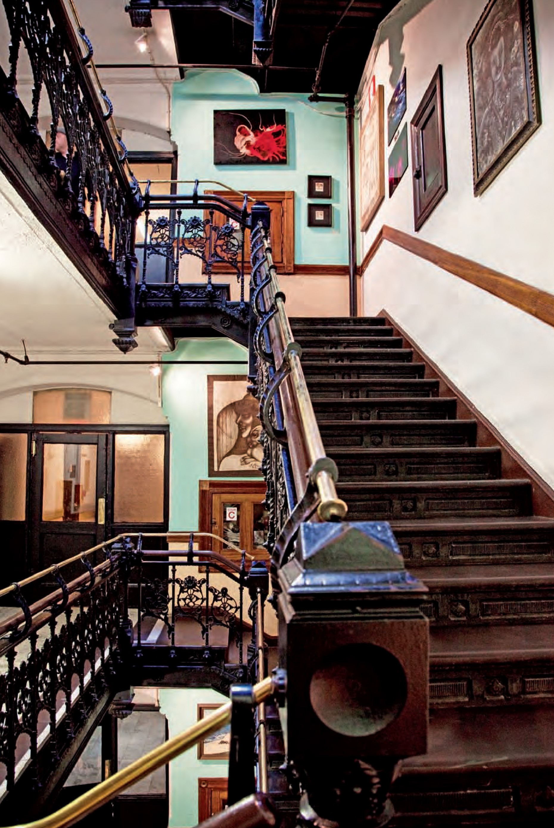 Victoria Cohen, Hotel Chelsea, New York. Main Stair Well Victoria Cohen, Hotel Chelsea, New York. Main Stair Well