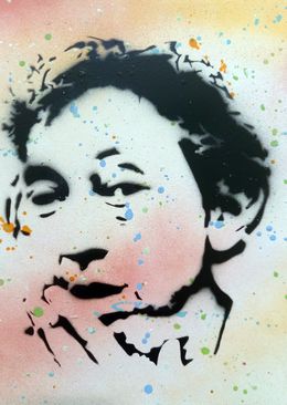 Painting, Serge Gainsbourg pochoir, Spaco