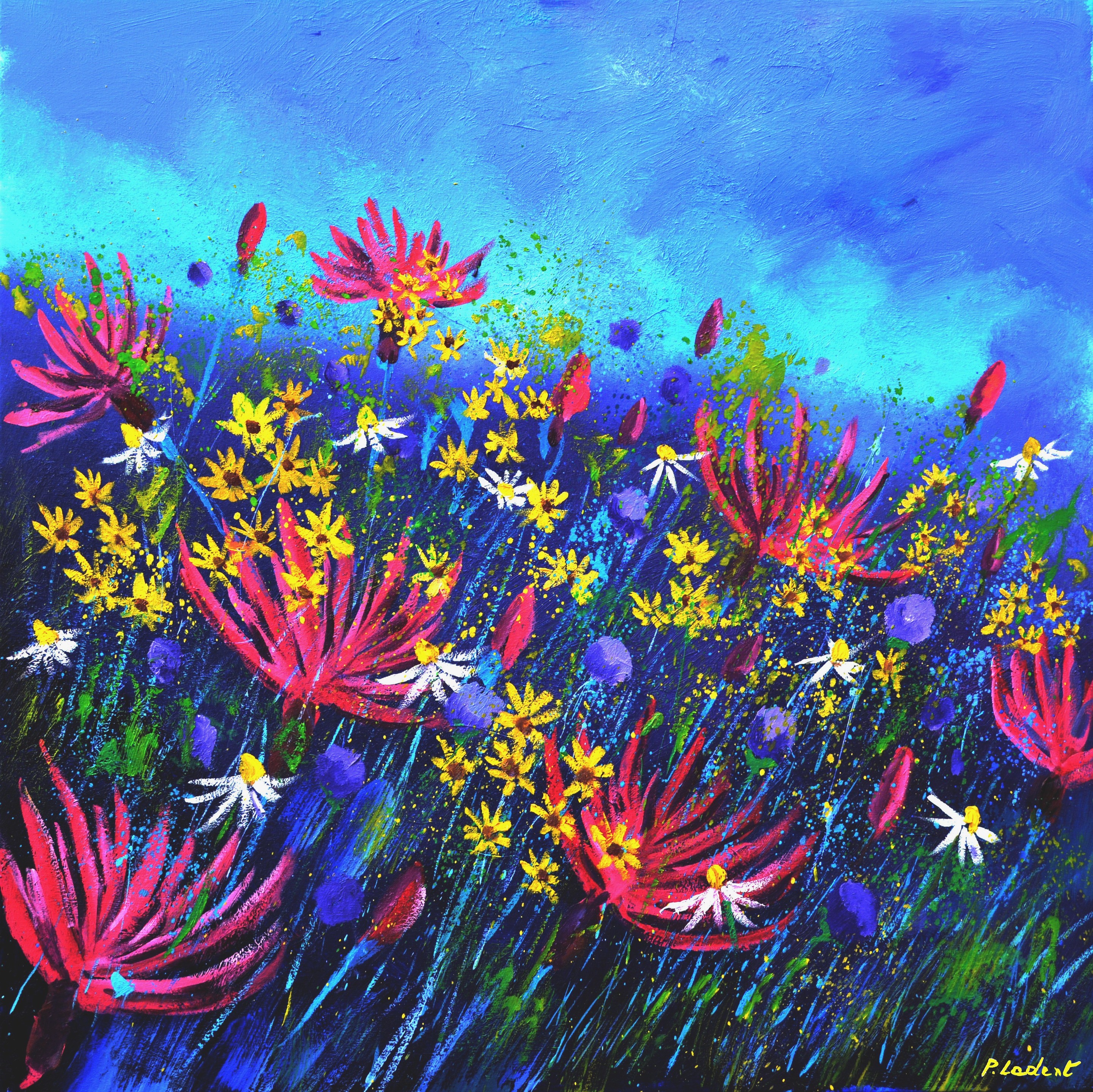 Pol Ledent, Wild pink flowers Pol Ledent, Wild pink flowers