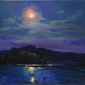 Painting, Moonrise, Serhii Cherniakovskyi