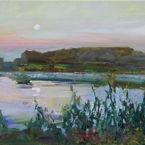Pintura, Evening by the river, Serhii Cherniakovskyi