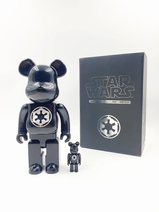 400% & 100% Bearbrick - Darth Vader - Damage version (Obi