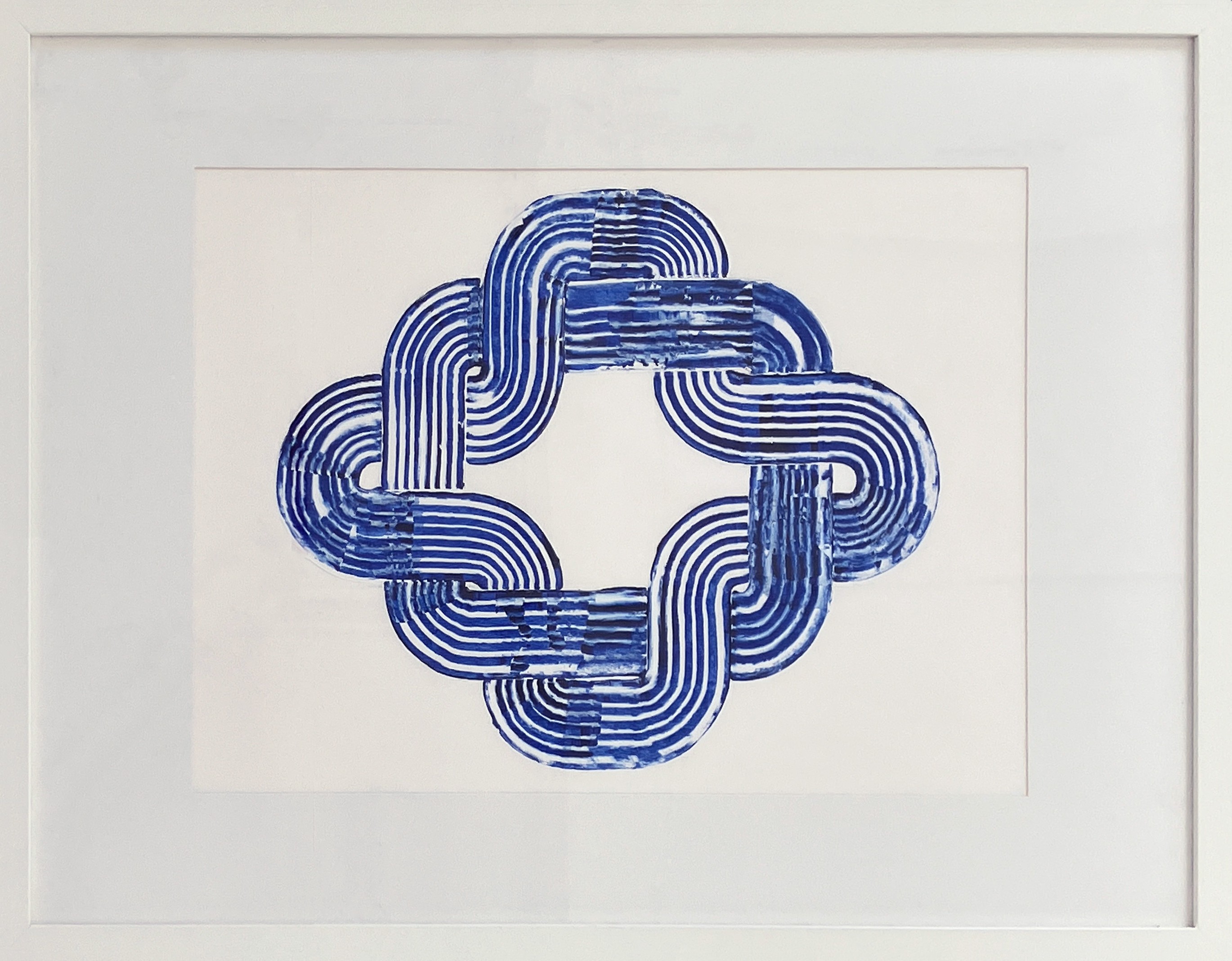 Almo, Prussian Blue Movement #3. Framed. From The Prussian Blue Series Almo, Prussian Blue Movement #3. Framed. From The Prussian Blue Series