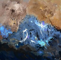 Painting, Stormy sailing, Pol Ledent