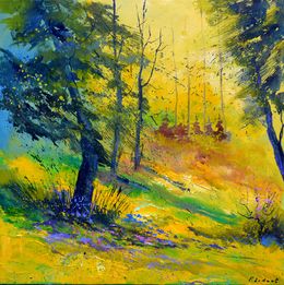 Painting, Light in the wood, Pol Ledent
