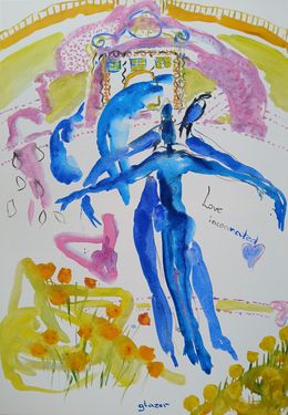 Painting, Taylor Swift Pink Palace and Romeo and Juliet Dancing Love Ritual, Joanna Glazer
