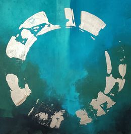 Painting, Grande Reset Bleu/Vert, Ugo Vistosi