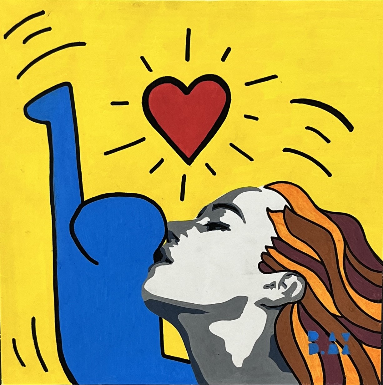 B.AX, Dyptique Kiss Haring A B.AX, Dyptique Kiss Haring A