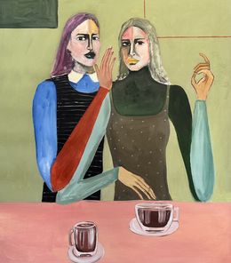 Painting, Coffee Secret, Roxana Khonkulova