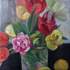 Painting, Holland tulips, Galya Popova