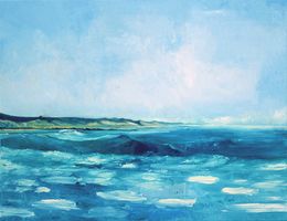 Peinture, Lacanau océan, Aurélie Trabaud