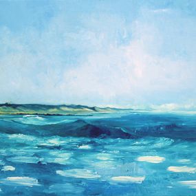 Painting, Lacanau océan, Aurélie Trabaud