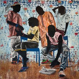 Painting, Avec les go au grin, Daouda Traoré