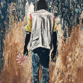 Gemälde, Awa ma petite fleur, Daouda Traoré