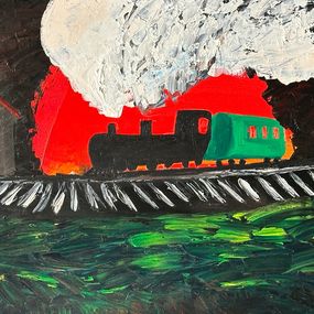 Painting, Train, Kamsar Ohanyan
