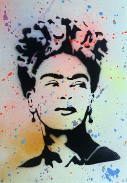 Pintura, Frida Kahlo pochoir, Spaco