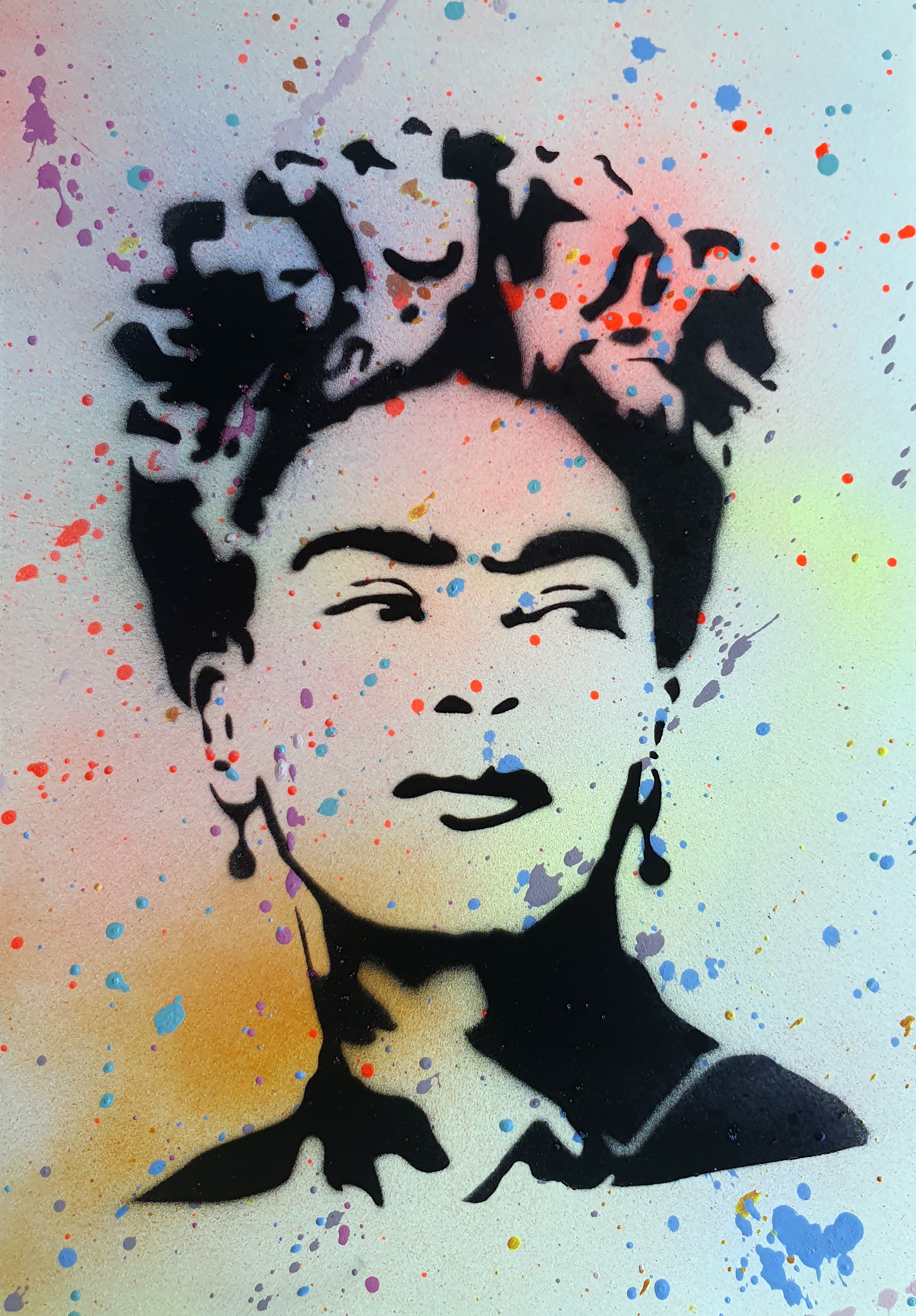 Spaco, Frida Kahlo pochoir Spaco, Frida Kahlo pochoir