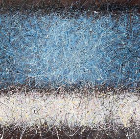 Painting, Blue heart of the planet, Nadine Antoniuk