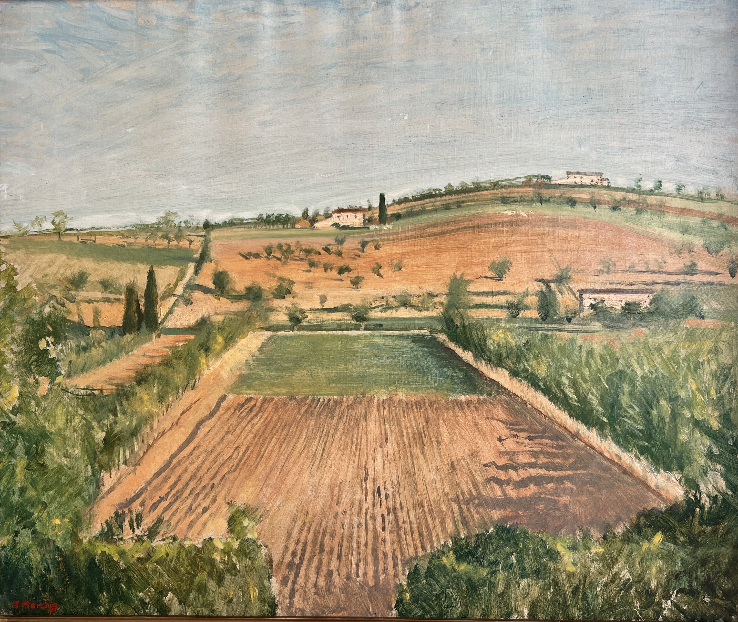 Giannino Marchig, Paesaggio di Romagna, Italia Giannino Marchig, Paesaggio di Romagna, Italia