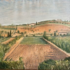 Painting, Paesaggio di Romagna, Italia, Giannino Marchig