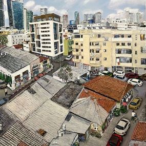 Gemälde, Roofs of Tel Aviv, Helena Liberman