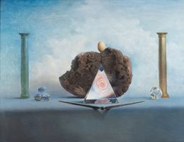 Gemälde, Composition symboliste, Jean-Claude Janet
