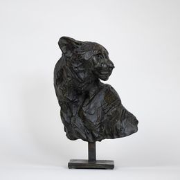 Sculpture, Buste de guépard, maquette, Patrick Villas