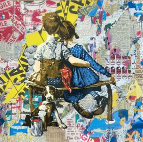 Painting, Work well together, Mr Brainwash