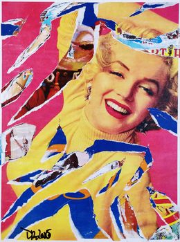 Painting, Marilyn (a tribute to Mimmo Rotella), Dr. Love